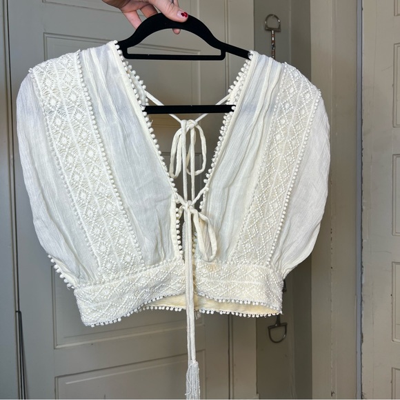 Love Birds White crochet tank top - Picture 4 of 7